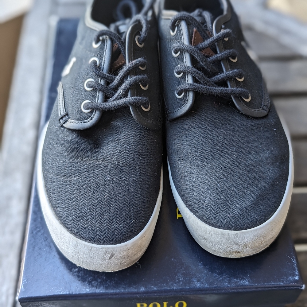 Ralph Lauren Polo Youth Big Kids Shoes 6 Black